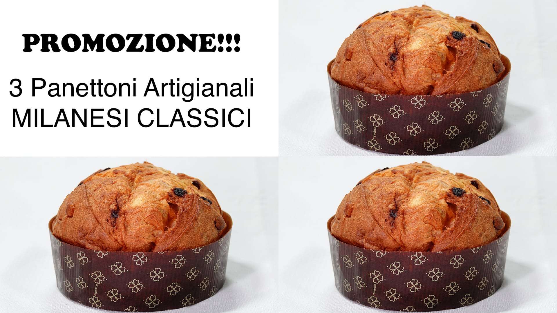 PROMOZIONE 3 PANETTONI CLASSICI